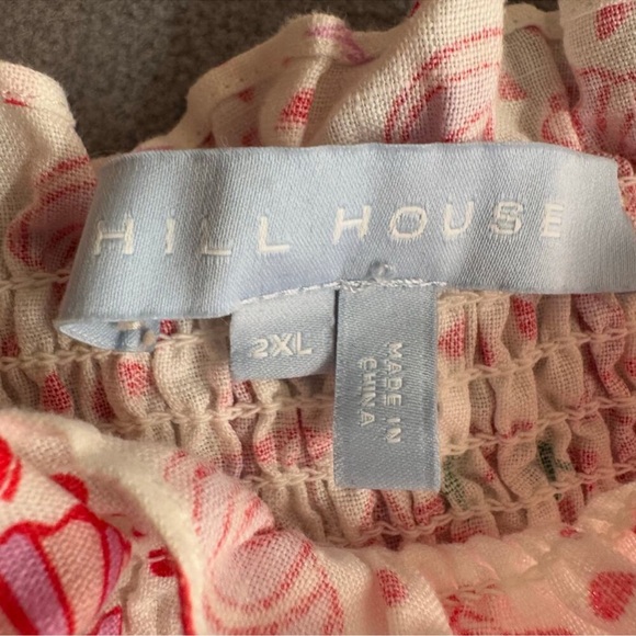 Hill House Ellie Crop Top in Mermaid 2XL Pink Retro Shells Novelty Print Whimsy - Picture 4 of 8